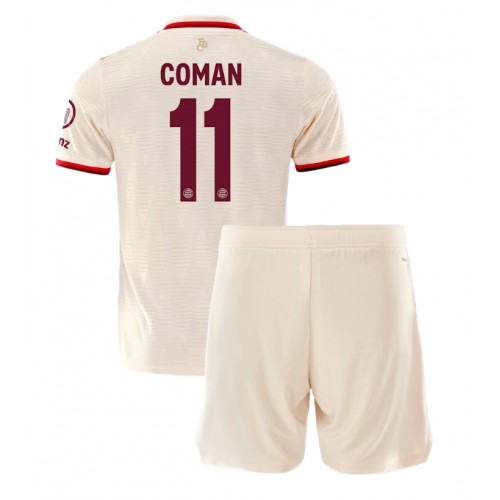 Fotbalové Dres Bayern Munich Kingsley Coman #11 Dětské Alternativní 2024-25 Krátký Rukáv (+ trenýrky)